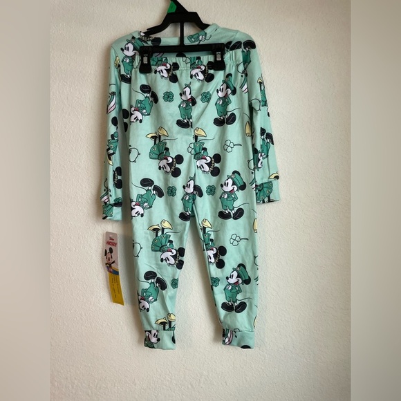 Disney Kids Pajamas - Green Mickey Mouse Set size 5T-NWT - Picture 2 of 4